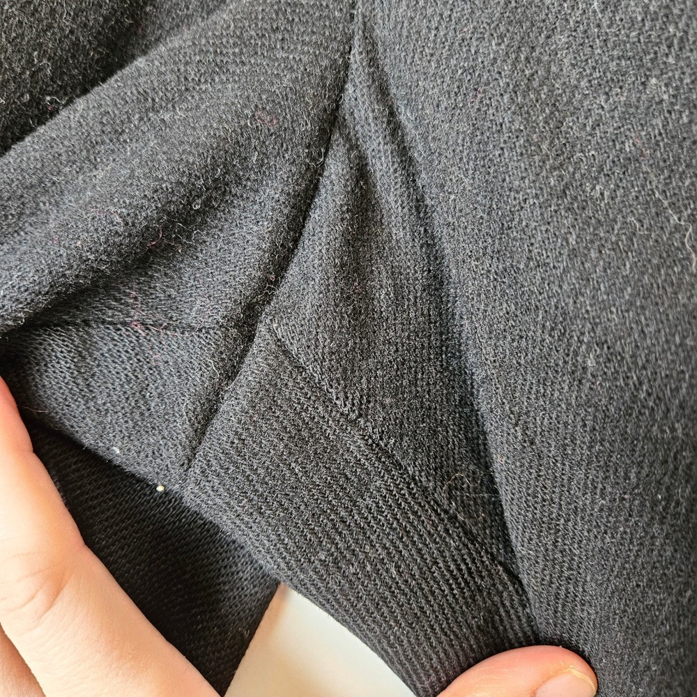 Vintage Norton McNaughton 100% Wool Dress Pants Pleated High Waist Black Classic - Picture 5 of 7